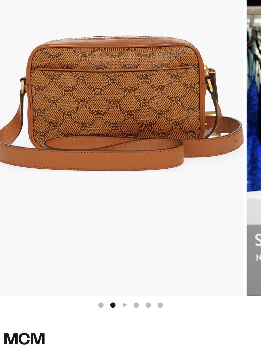 MCM Himmel Lauretos Coated Canvas Bag - Picture 2 of 5